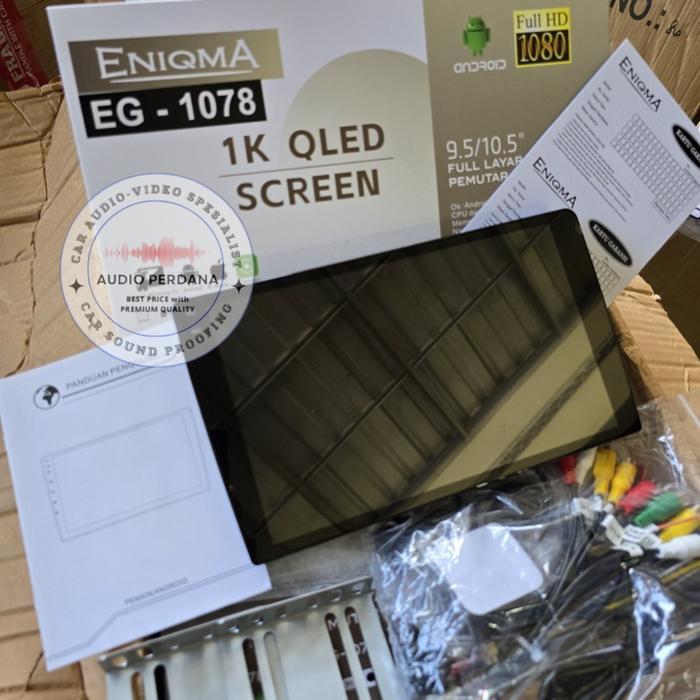 HEAD UNIT ANDROID ENIGMA EG 1078 CARPLAY ENIQMA EG 1078 QLED SCREEN