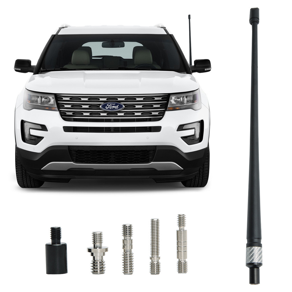 ABBREE AR-162 Car Antenna FM AM Reception High Gain Flexible Rubber Radio Truck Vehicle Antenna