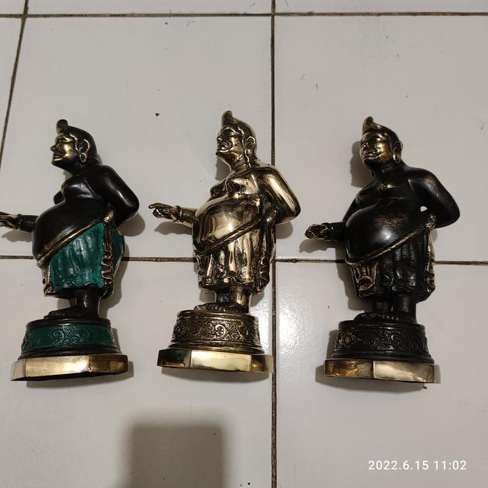 patung semar kuningan 25 cm