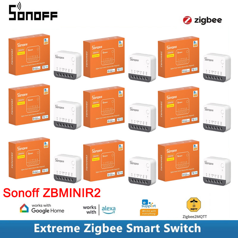 SONOFF Zigbee ZBminir 2 Mini Smart Switch Smart Home Circuit Breaker Remote Control via eWeLink