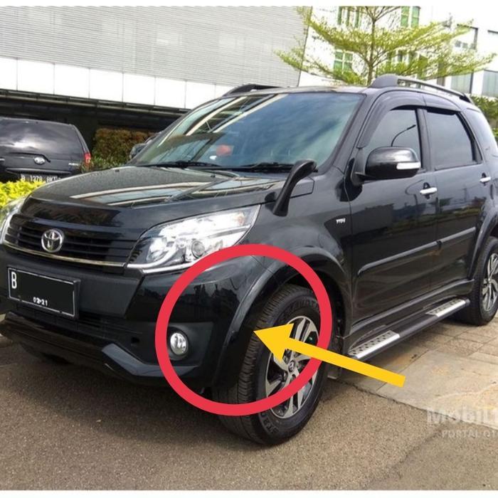 Over fender rush depan 2011 - 2012 - 2013 - 2014 Nempel di bemper