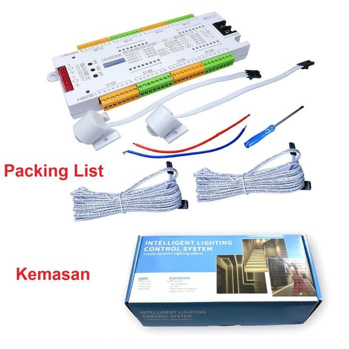 KOMPONEN LED MOTION SENSOR LAMPU STRIP SENSOR GERAK TANGGA LED FLEKSIBEL PENGONTROL OTOMATIS