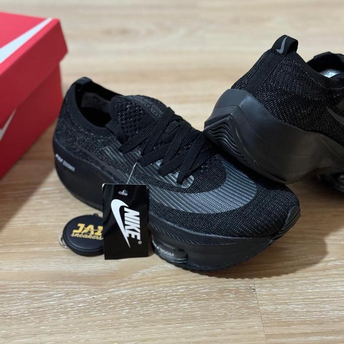 SEPARU SNEAKERS RUNNING NIKE ZOOM ALPHA FLY FULL BLACK PRIA