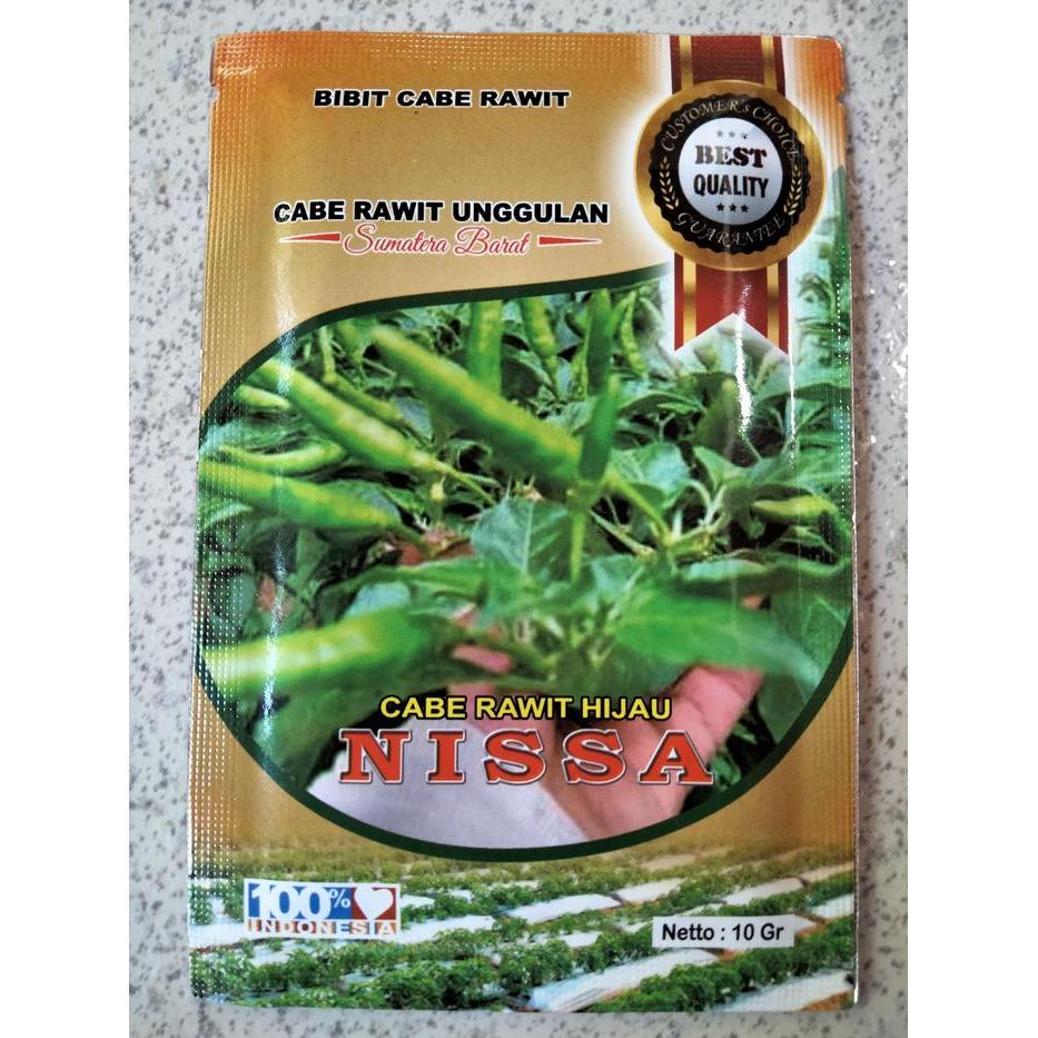 Benih Cabe Rawit Hijau NISSA 10 Gram - Bibit Cabai Rawit Ijo Nisa - cabai akar nissa nisa
