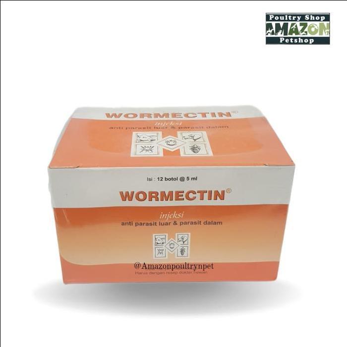 Wormectin Obat Untuk Kulit Sapi, Kerbau, Anjing,Domba & Kucing 5ml