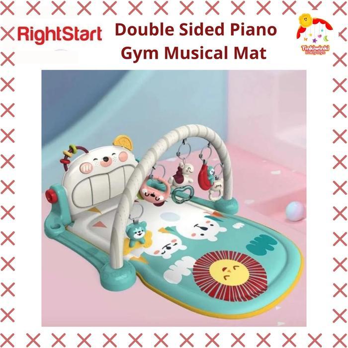 Right Start Double Sided Piano Gym Musical Mat Gratis Ongkir