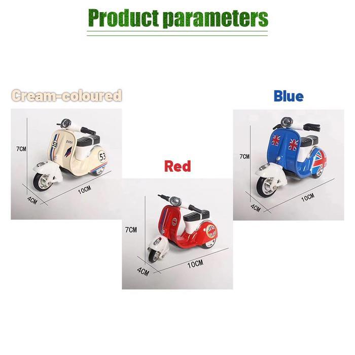 TERBARU Diecast Vespa Miniatur Motor Vespa Klasik Jadul Unik