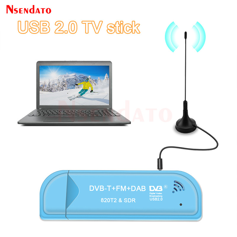 Digital RTL2832U & R820T2 USB2.0 Smart DVB-T SDR TV Stick Tuner DVB-T+FM+DAB RTL SDR TV Receiver