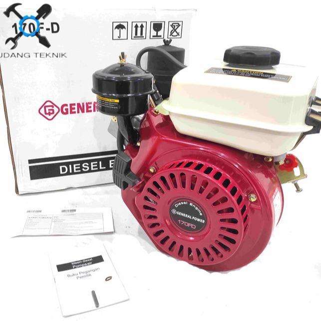 Engine Penggerak DIESEL SOLAR 3.6 Liter 5 HP 170FD 170F GENERAL x JD170F JIANGDONG / Mesin Penggerak