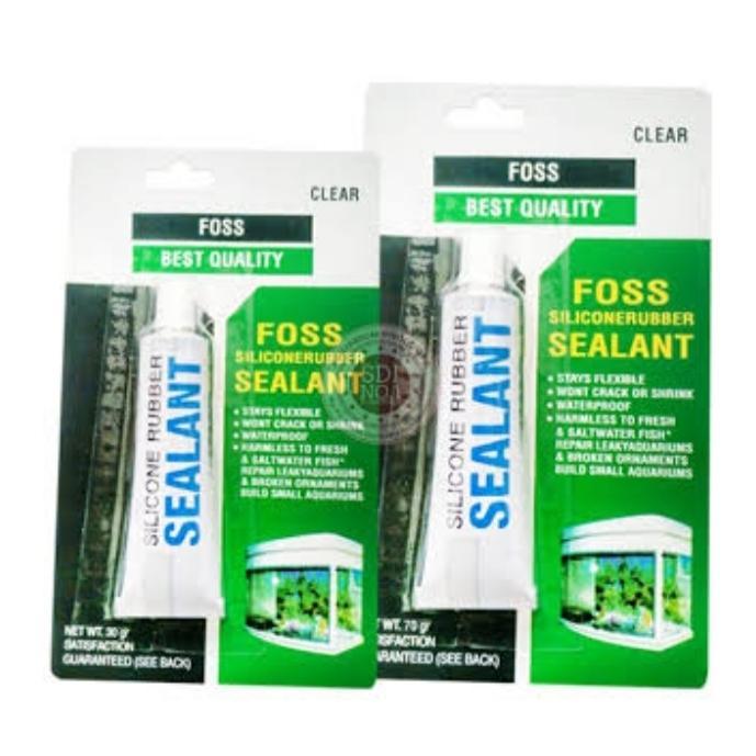 Lem Kaca Aquarium Bening Kecil 30Gr,Lem Kaca Silikon Kecil 30 Gr