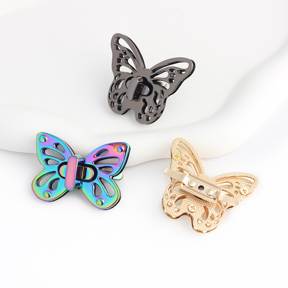 1/5/10PCS Twist Lock For Bag Butterfly, Decoration Twist Lock Bag Hardware Turn Twist Lock Fasteners