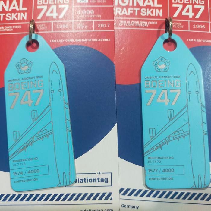 Aviation Tag Korean Air Boeing 747