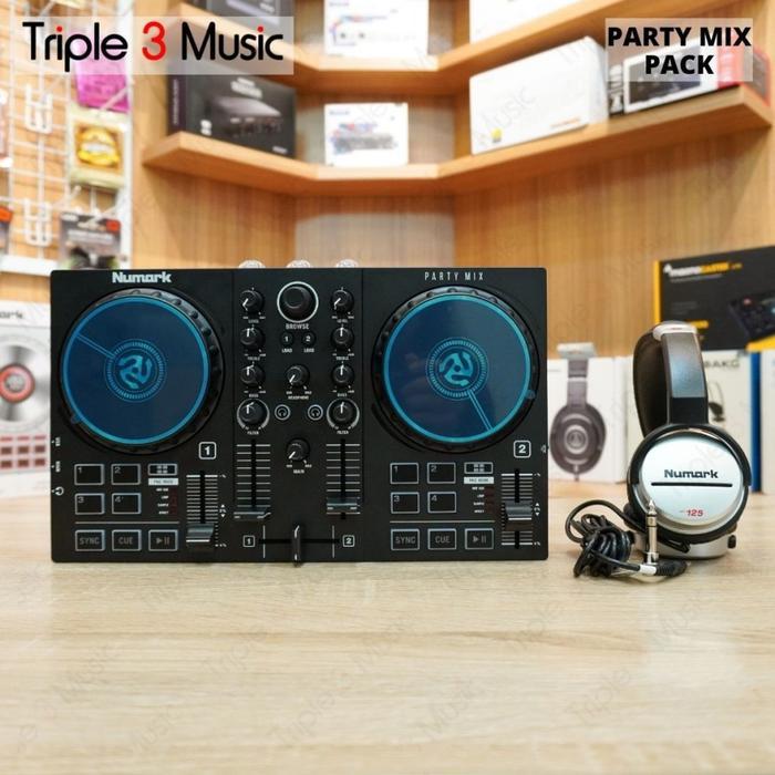 TERLARIS Paket Alat DJ Pemula Numark party mix Perform pack WITH headphone - HF125
