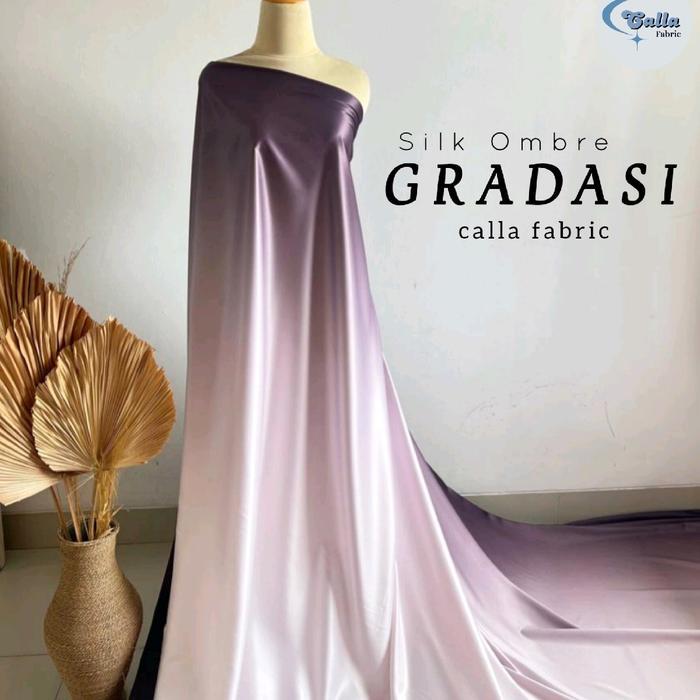 TERLARIS Paket Spesial Kain Bridesmaid / Kain Gradasi Maxmara Doff / Satin Ombre Two Tune