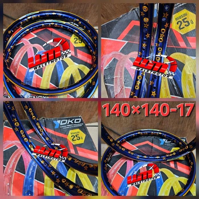 Velg aluminium ring 17 pelek motor ring 17 YOKO pelek 2 tone ring 17/Velg jari jari 2tone twotone