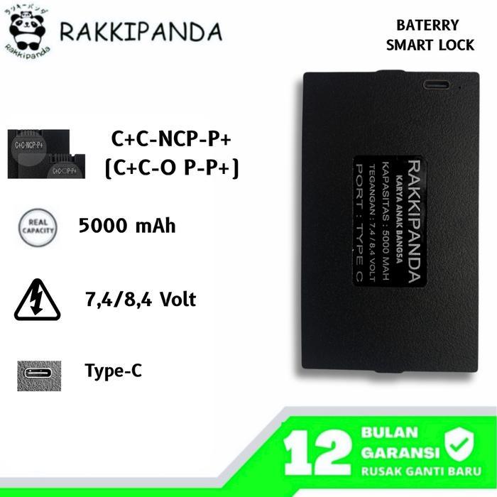 ` RakkiPanda Baterai SmartLock Door CLENP ZNS-01A1 / ARBIT ZNS-09B1 / LYNFORD P-8 / KADONIO YC04B /
