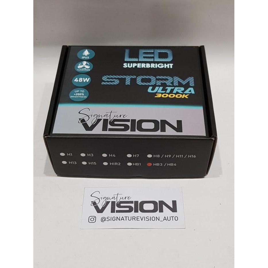 SV LED STORM ULTRA 3000K Lampu Kabut FOGLAMP Mobil H3 H27 880 881