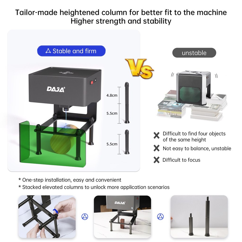 . Daja Dj6 Laser Engraving Machine App Control 3W Diode Cnc Diy Laser -