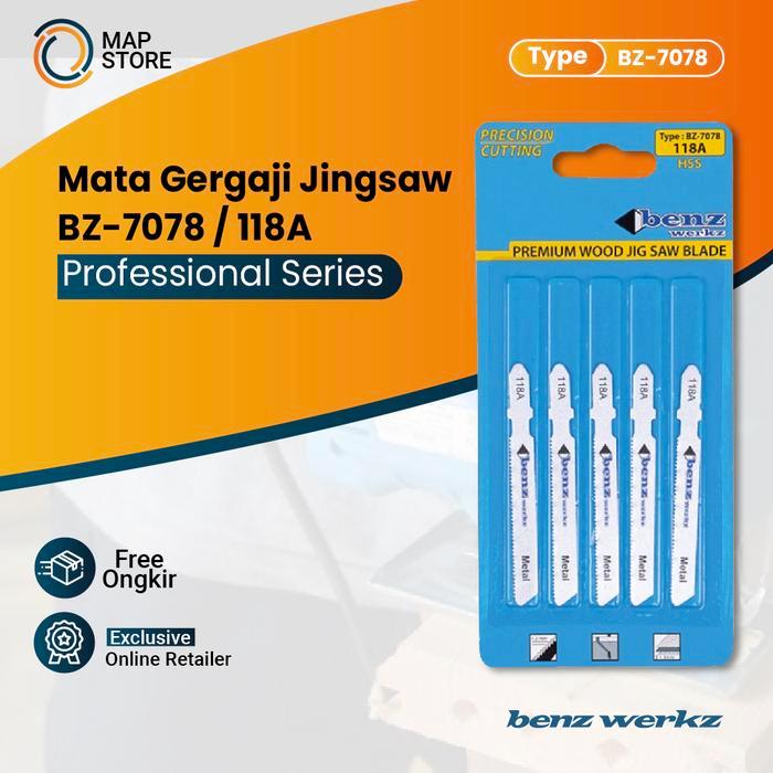 sintayanistore12 Jigsaw Blade Premium 118A (Metal) / Mata Gergaji By Benz Werkz