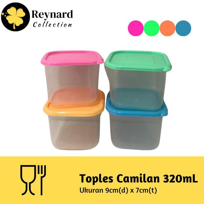 Toples Camilan 320ml Toples Snack Transparan Kecil High Quality