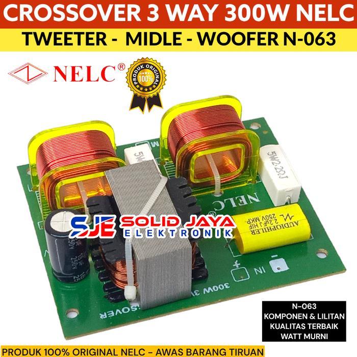 Crossover 3 Way Pasif Tweeter Midle Woofer Cross Over Pasif Nelc 063