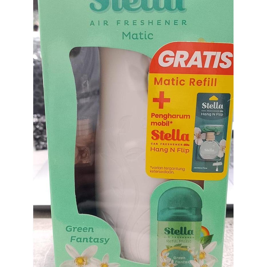 STELLA MATIC PENGHARUM OTOMATIS 1 SET ALAT GRATIS MATIC REFILL 160ML & PENGHARUM MOBIL STELLA CAR