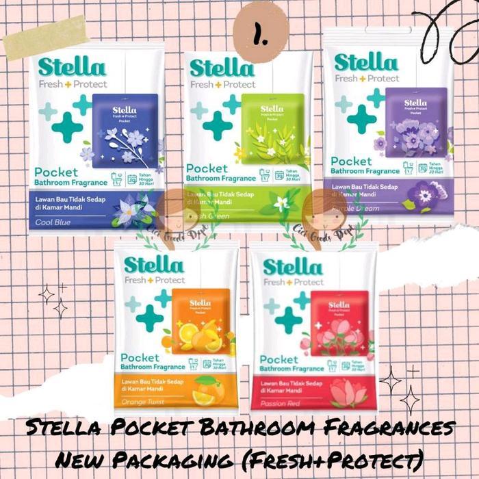 STELLA ALL IN ONE POCKET, CLIP ON, DAILY FOGO LAVENDER GARDEN PENGHARUM RUANGAN STELLA GANTUNG