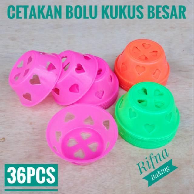36pcs Cetakan Bolu Kukus Plastik Besar