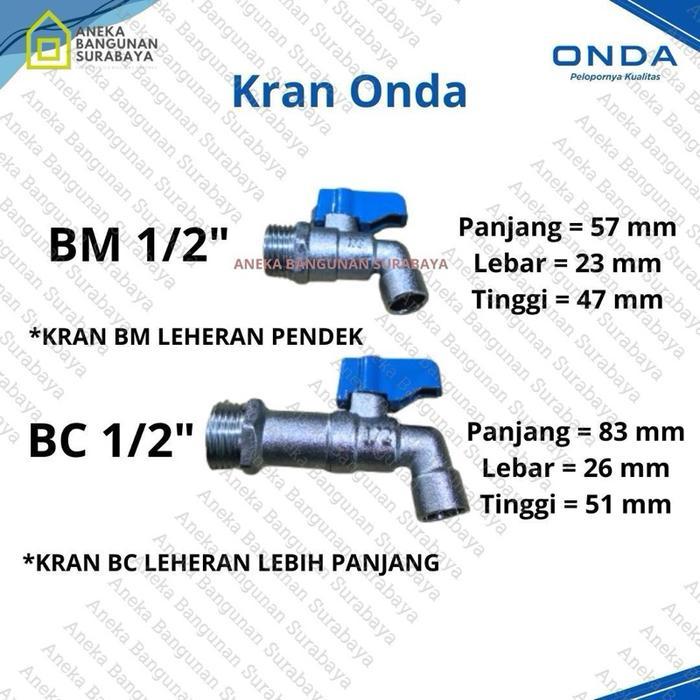 ID KRAN AIR ONDA BC KERAN TAMAN OUTDOOR ANTI KARAT TUAS PLASTIK