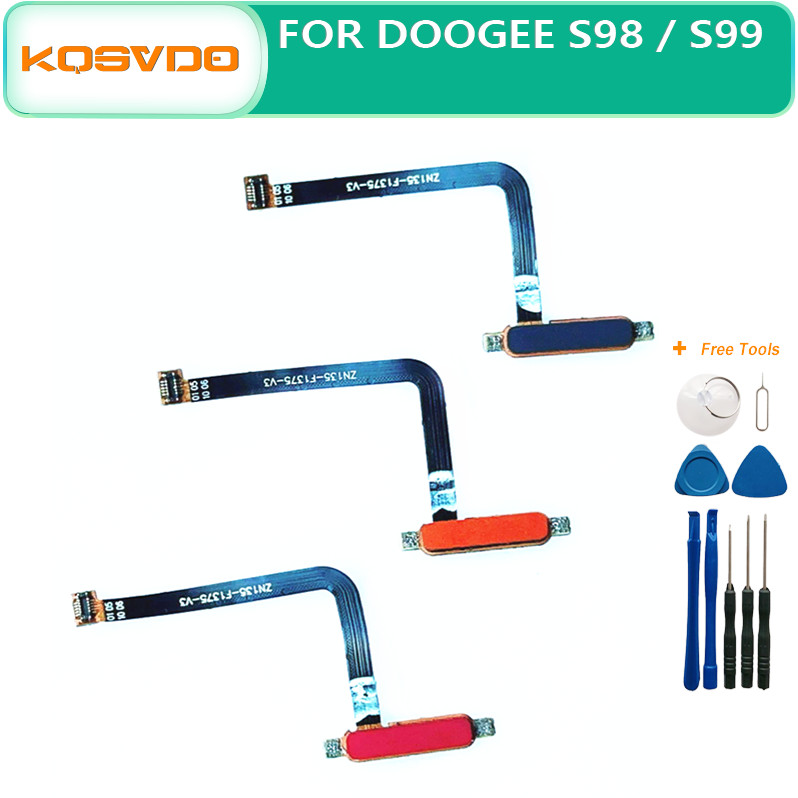 Fingerprint sensor button for doogee s97 pro, flex cable, mobile phone accessories