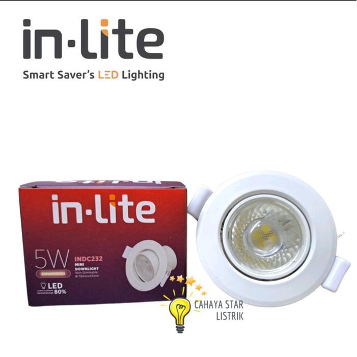 JUAL INLITE Led Lampu Plafon Mini Downlight 5W 8W Tanam INDC232