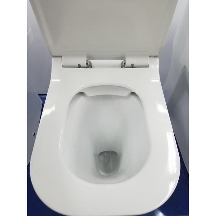 TIDY DUAL FLUSH TOILET KLOSET DUDUK COMPLETE SET 1215A SLIM WASHDOWN