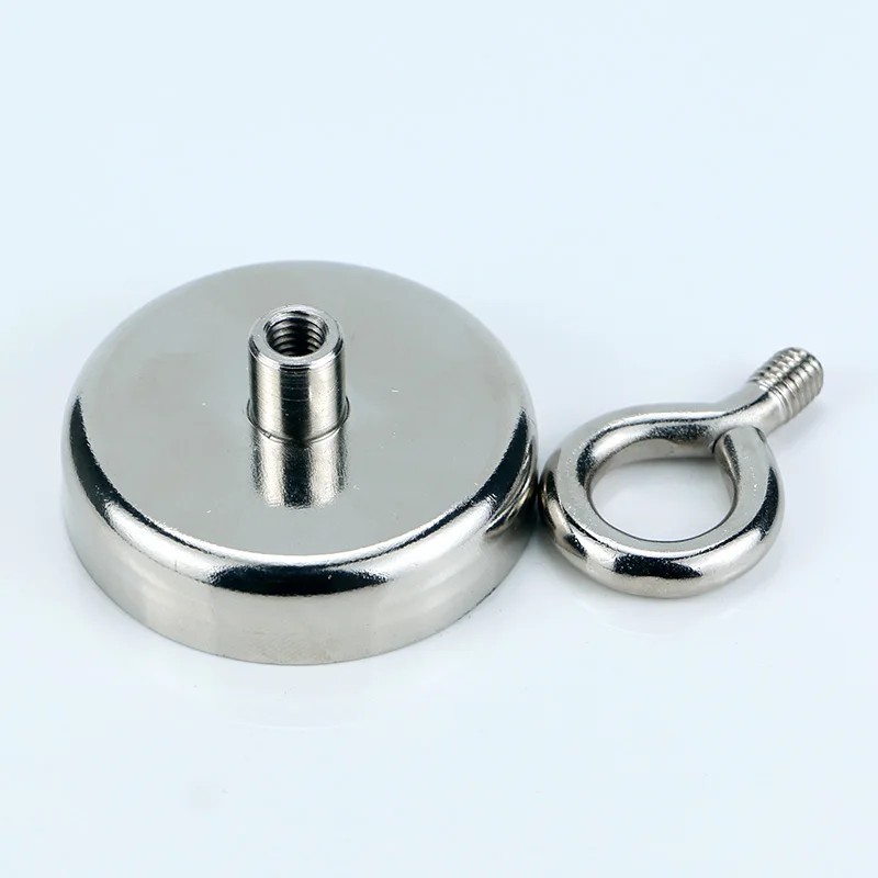 2pcs/Super Strong Neodymium Magnet Pot Fishing Salvage Magnets Neodymium Round Powerful Magnetic