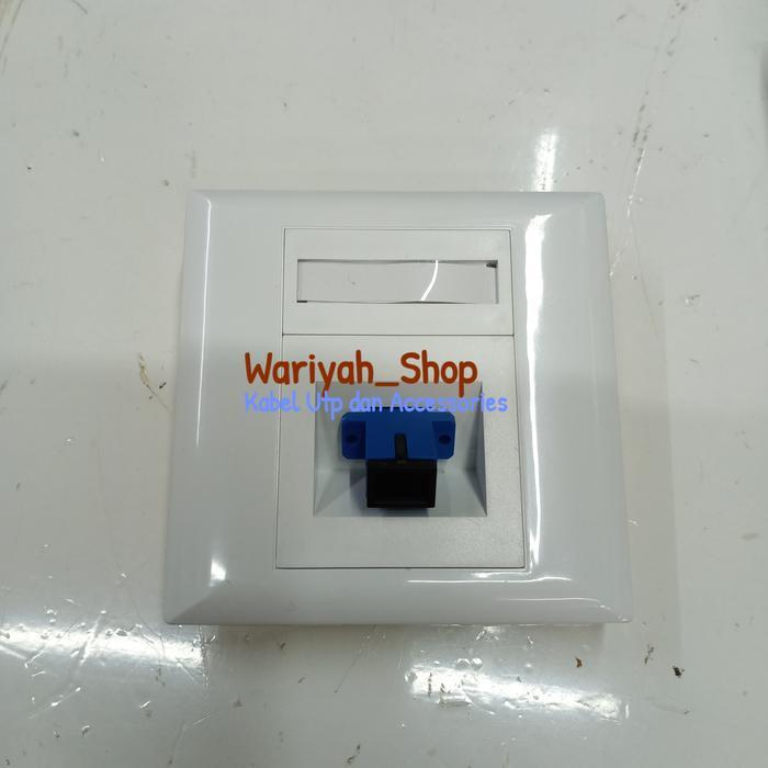 Roset FO Tanam 1Core/Outlet Dinding FO 1Core Sudah Termasuk Adapter