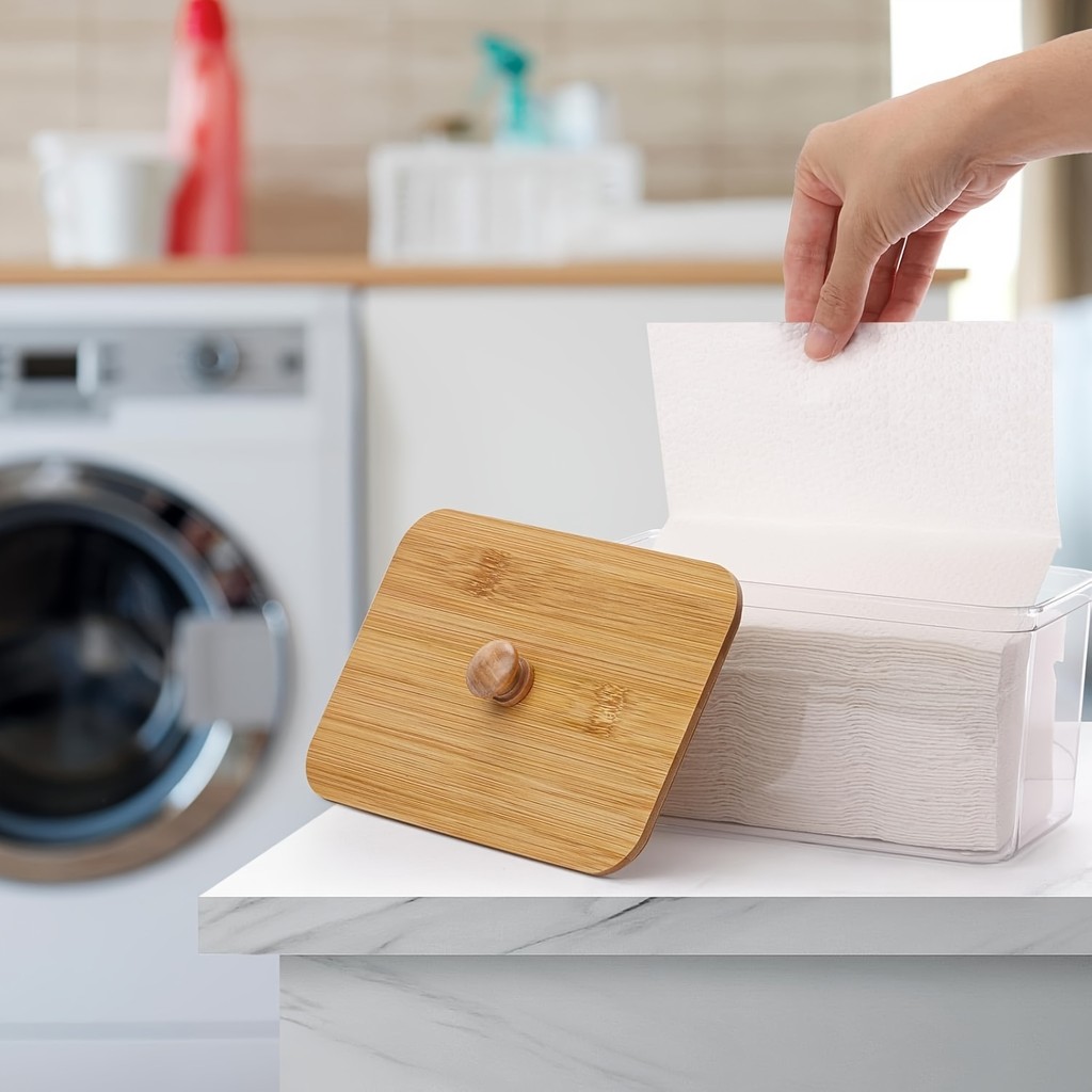 Acrylic Dryer Sheet Holder Container for Laundry Room Dryer Sheet Dispenser Laundry Room