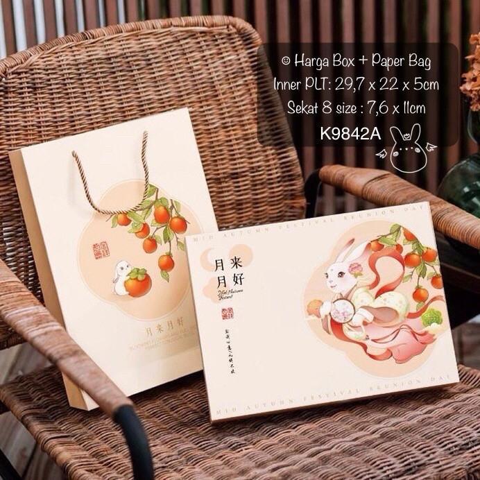 KOTAK MOONCAKE SEKAT 8 K9842 DS KUE BULAN BOX PACKAGING MOONCAKELY