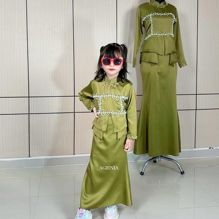 Model Terbaru Selena Kids Dress Gamis Anak Lebaran Kondangan Elegan & Nyaman