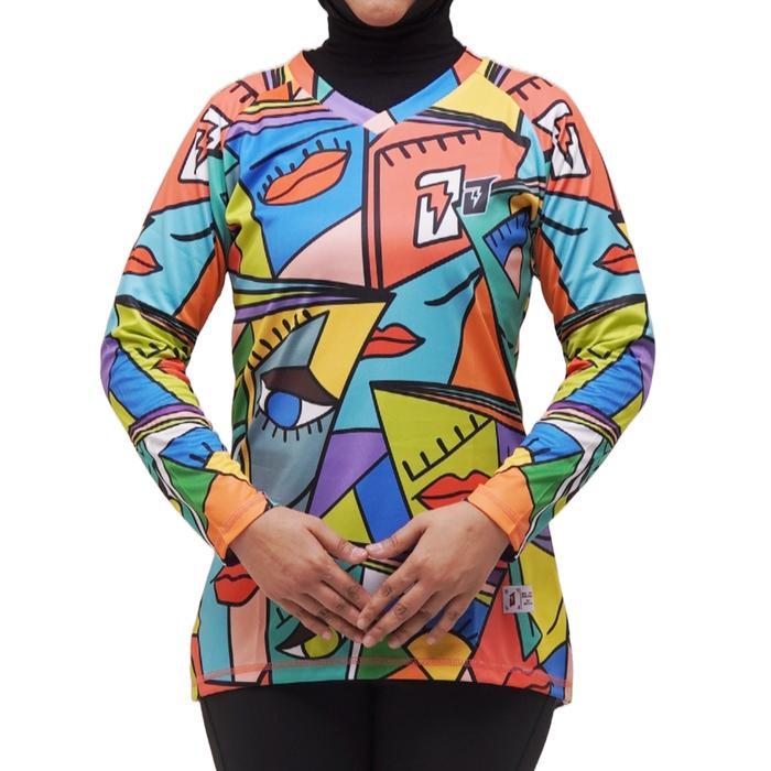 Jersey Sepeda Jersey Gowes Wanita Slimfit Alia
