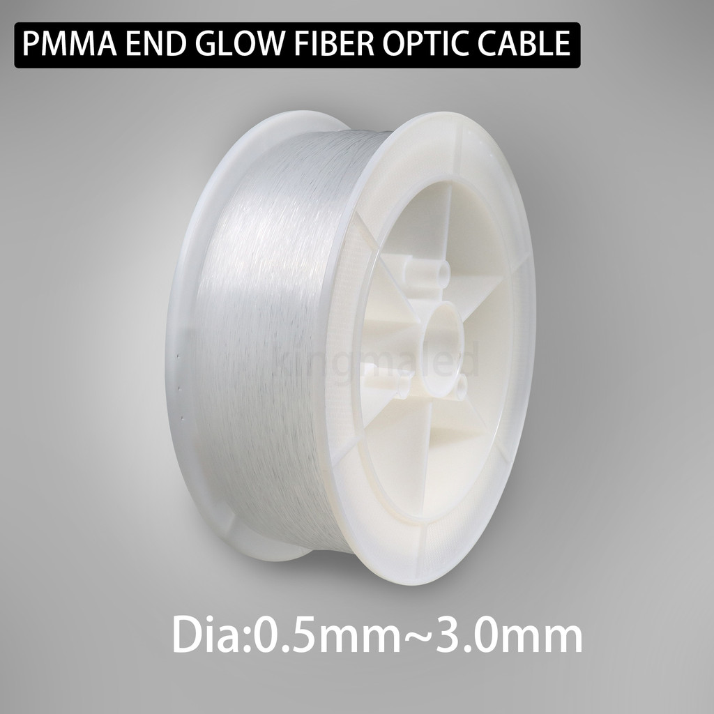 End Grow Fiber Optic Cable 0.5mm/0.75mm/1.0mm/1.5mm/2.0mm/2.5mm PMMA Plastic Fiber Optic for Starry