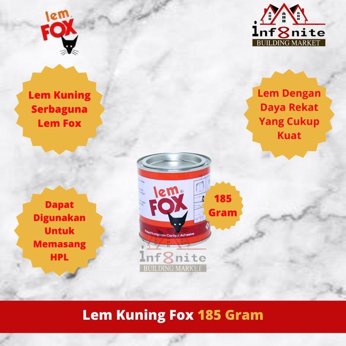 Lem Kuning Fox Lem Serbaguna Lem Hpl Sepatu Lem Aibon Fox 185 Gram