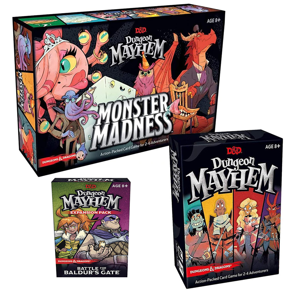 Dungeon Mayhem Dungeons Dragons Card Game 120 Cards Board Game Monster Madness Party Game for