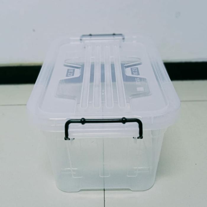 Box Container Ezy Cb 30 Liter Bening Spark Kotak Transparan Rak Susun #Gratisongkir