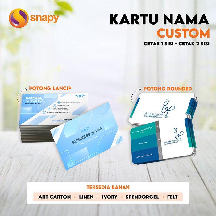 Cetak Kartu Nama Termurah 2 sisi / bolak-balik