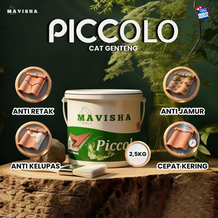 MAVISHA - Cat Genteng 2.5KG Multifungsi - Untuk Genteng & Dinding Eksterior