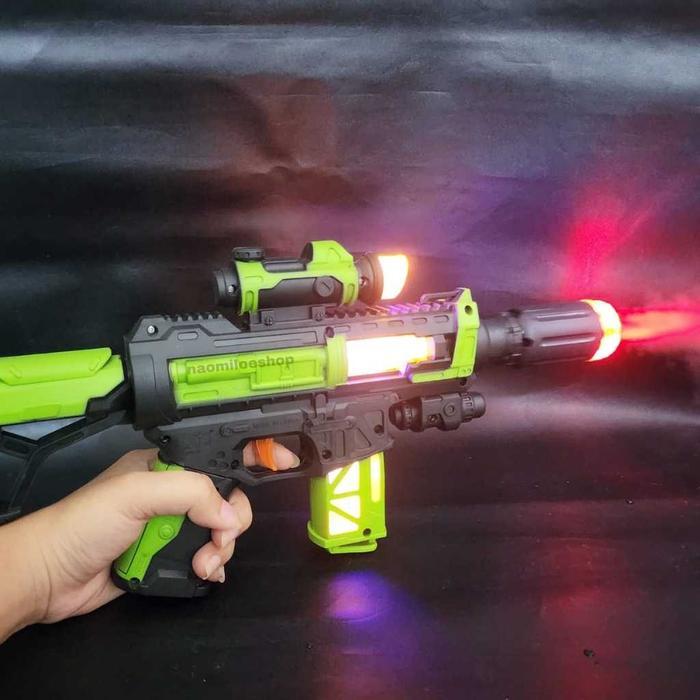Green Blaster asap mainan anak keluar asap gun asap astral blaster gun super power