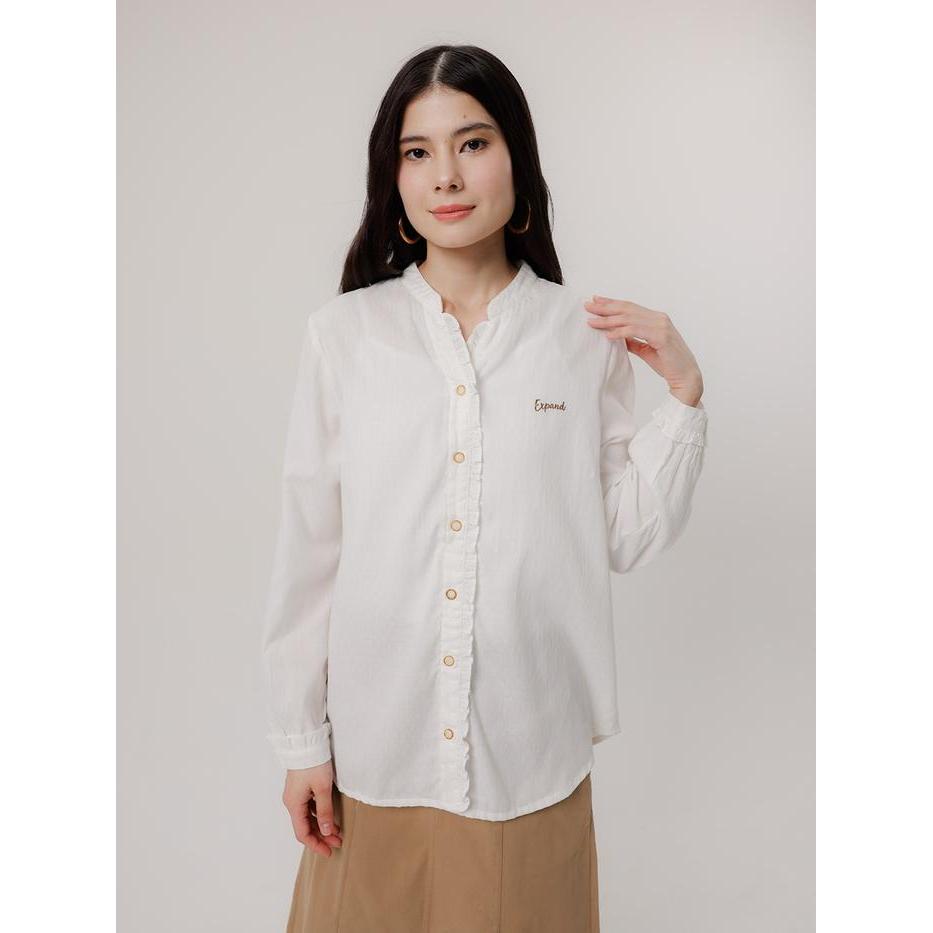 Expand Zetta Blouse Kemeja Wanita - Atasan Lengan Panjang