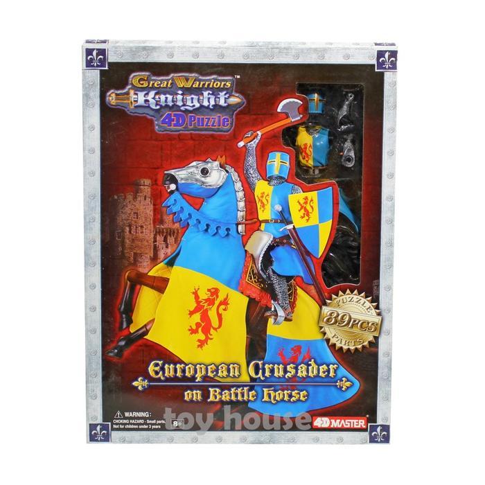 ` Figure Great Warriors Knight 4D Puzzle - European Crusader