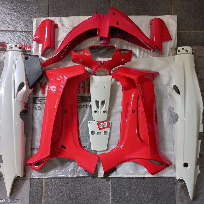 Cover body halus Fullset F1ZR FIZR merah putih