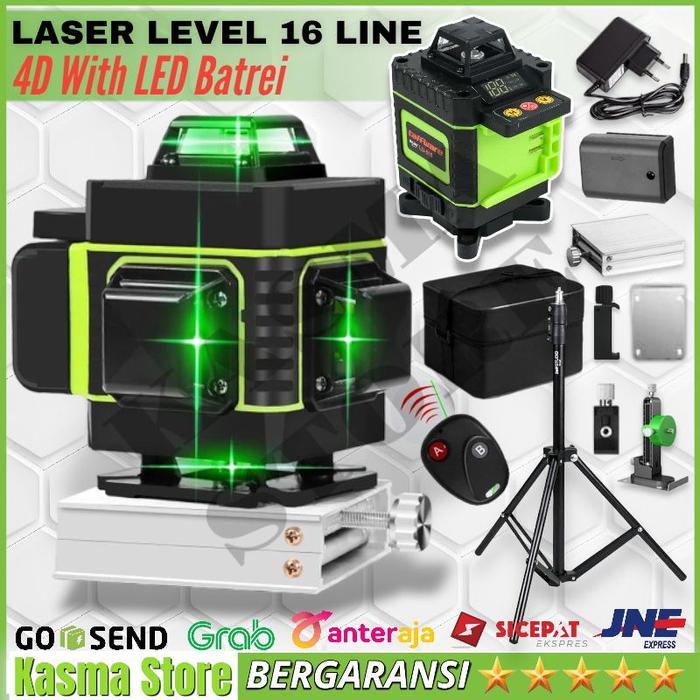 LASER LEVEL 16 LINE 4D LASER PENGUKUR DIMENSI MESIN SELF LEVELING 4D