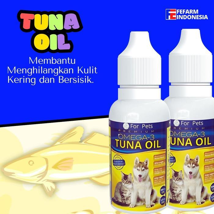 MINYAK IKAN TUNA CAIR - Tuna Oil Kucing Anjing FEFARM